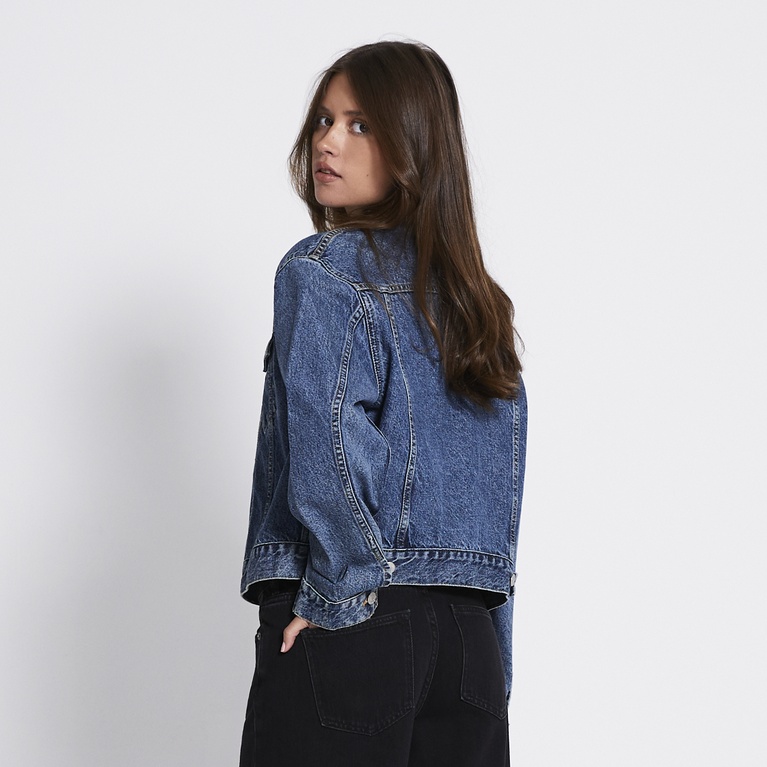 Cropped denim jacket "Own"